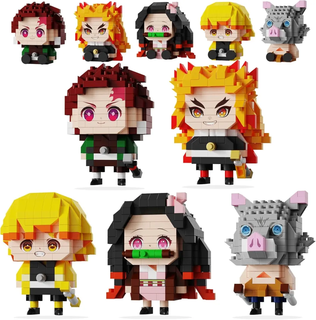 3. Demon Slayer Mini Figures Building Set (1,140 Pieces) gift