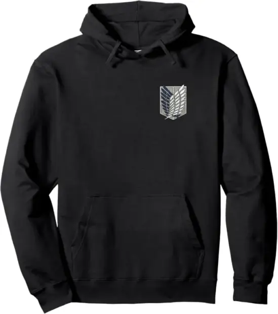 6. Attack on Titan Scout Regiment Emblem Hoodie image