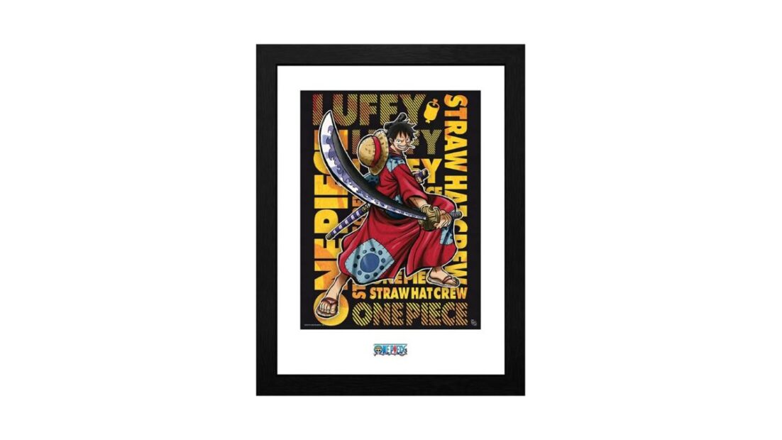 ABYstyle GBEye One Piece Luffy at Wano Artwork Framed Print - 12 Best Monkey D. Luffy Gifts for Die-Hard One Piece Fans