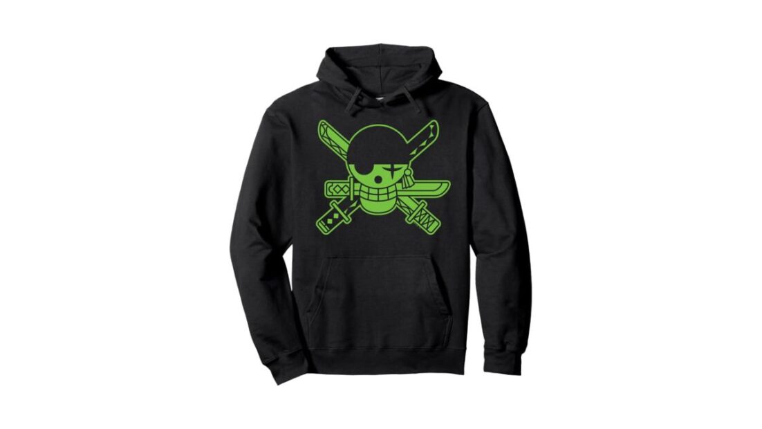 Ripple Junction One Piece Roronoa Zoro Three-Sword Style Pullover Hoodie