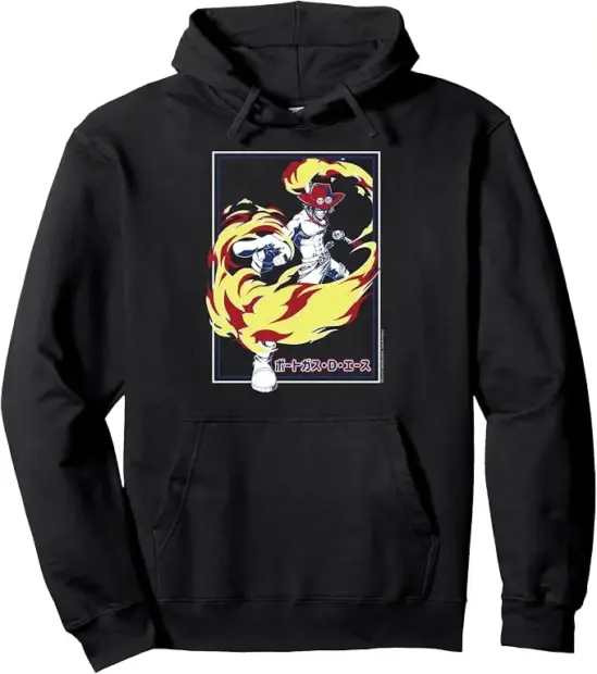 5. Ripple Junction One Piece Portgas D. Ace Fire Fist Pullover Hoodie gift